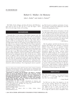 Robert U. MullerIn memory