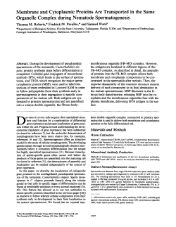 Membrane and Cytoplasmic Proteins Are