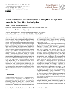 Direct and indirect economic impacts of drought in the agri