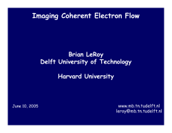 Imaging Coherent Electron Flow