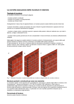 La corretta esecuzione delle murature in laterizio