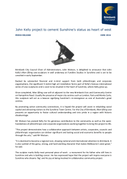 John Kelly project to cement Sunshine`s status as heart of west