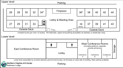 30 32 34* 36* 38 40 42 44 26 28 Upper level Lower level 31 33 37