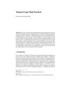 Temporal Logic Made Practical