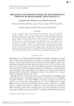 THE EFFECT OF OSMOTIC STRESS ON ANTI