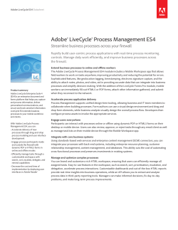 Adobe&reg; LiveCycle&reg; Process Management ES4