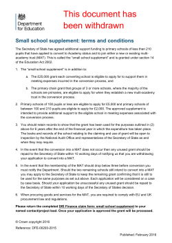 Department for Education
