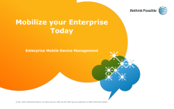 Enterprise Mobile Device Management