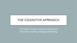 The Cognitive Approach