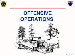 FM 3-0 pg 7-2 OFFENSIVE OPERATIONS THE OPERATIONAL AND