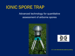 Ionic Spore Trap