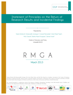 principles for the return