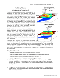 5. One of the immediate effects of changing SST is