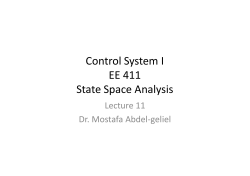 Control System I-state space