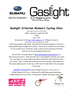 Gaslight Criterium Women`s Cycling Clinic