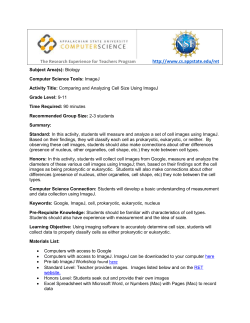 Activity Title: Comparing and Analyzing Cell Size Using ImageJ