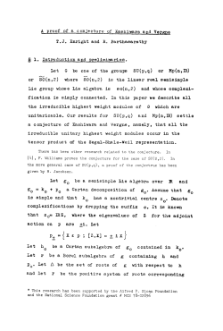 A proof of a conjecture of Kashiware and Vergne