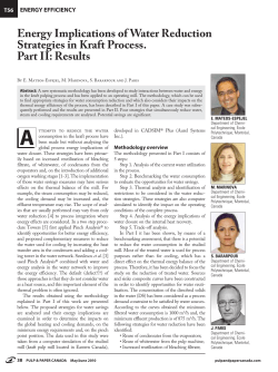 Energy Implications of Water Reduction Strategies in Kraft Process