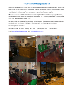 Town Centre Office Spaces To Let