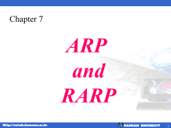 ARP and RARP