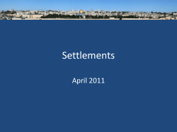 Settlements - Broader View