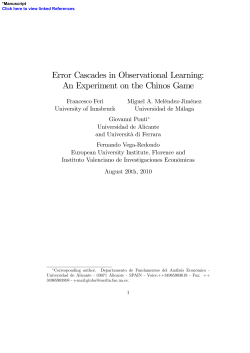 Error Cascades in Observational Learning
