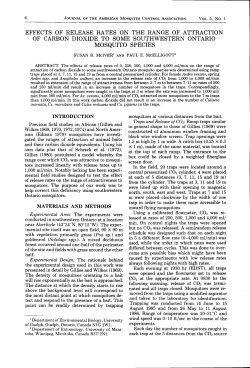 effects of release rates on the range of attraction of carbon dioxide to