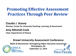 Peer Review Assessment