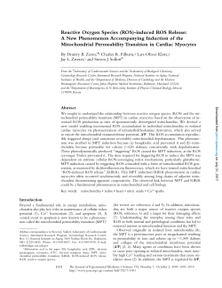 Reactive Oxygen Species (ROS)-induced ROS Release: A New