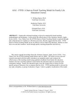 AIAI &ndash; FTFD - Family Science Association
