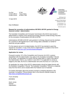 D15+65210 - ACCC &rsaquo; Public registers