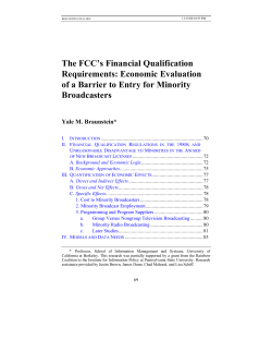The FCC`s Financial Qualification Requirements