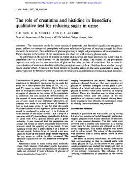 qualitative test for reducing sugar in urine