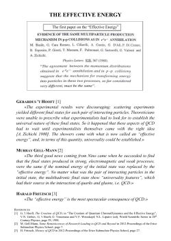 The &ldquo;effective energy&rdquo;