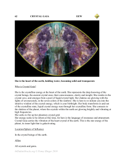 62 CRYSTAL GAIA EEW She is the heart of the earth, holding water