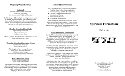 Ongoing Opportunities FaithLink Sundays, 10:30