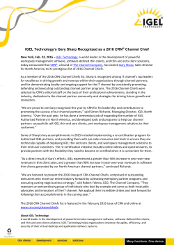 Pressemitteilung - IGEL Technology