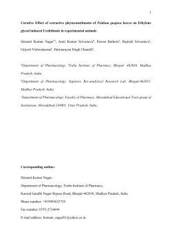 Curative Effect of extractive phytoconstituents of Psidium guajava