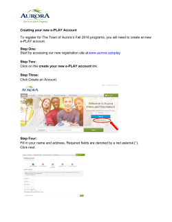 Creating your new e-PLAY Account To register for