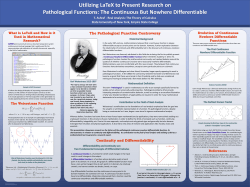 The Continuous But Nowhere Differentiable