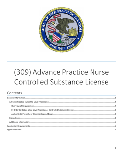 Advanced Practice Nurse - Controlled Substances Application