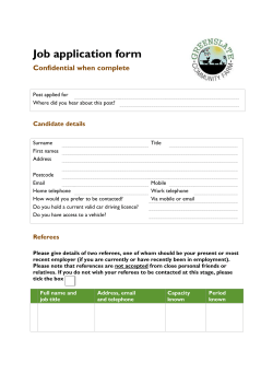 Blank Application Form - Greenslate Community Farm