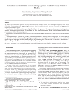 Hierarchical and Incremental Event Learning - Sophia