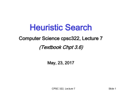 Heuristic Search - UBC Computer Science