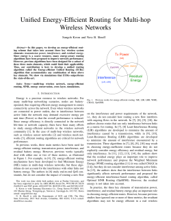 Unified Energy-Efficient Routing for Multi-hop Wireless