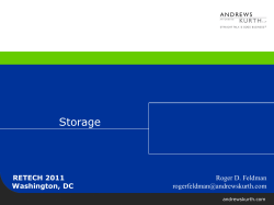 Emerging Energy Infrastructure Finance Opportunities