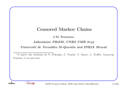 Censored Markov Chains