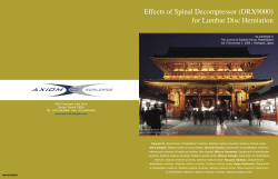 Effects of Spinal Decompressor (DRX9000) for Lumbar Disc