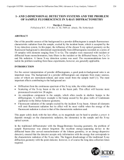 1- and 2-dimensional detection systems and the problem of