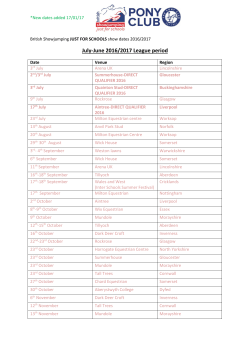 July-June 2016/2017 League period